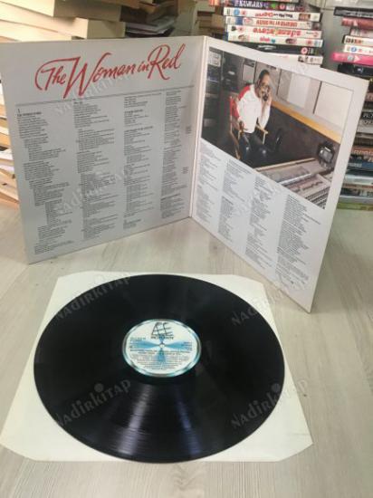 THE WOMAN IN RED- STEVIE WONDER - ORIGINAL SOUNDTRACK 1984 ALMANYA BASIM - AÇILIR KAPAK 33 LÜK LP PLAK