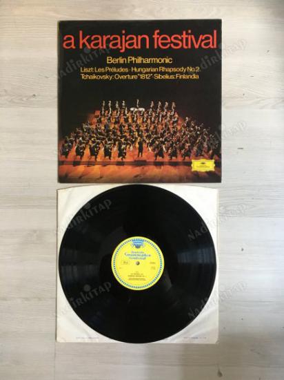 A KARAJAN FESTIVAL- BERLIN PHILHARMONIC, HERBERT VON KARAJAN - 1968 İNGİLTERE BASIM - LP 33’LÜK PLAK