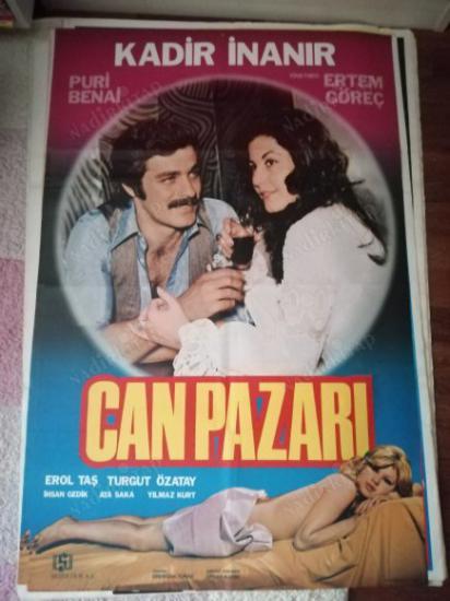 CAN PAZARI - KADİR İNANIR - 70X100 CM EBATLARINDA  FİLM AFİŞİ