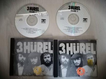 3 HÜREL / VOLUME 1 + VOLUME 2 /  2 ADET ALBÜM  CD - TÜRKİYE  1994  BASIM (DİSKOTÜR) - NADİR CD