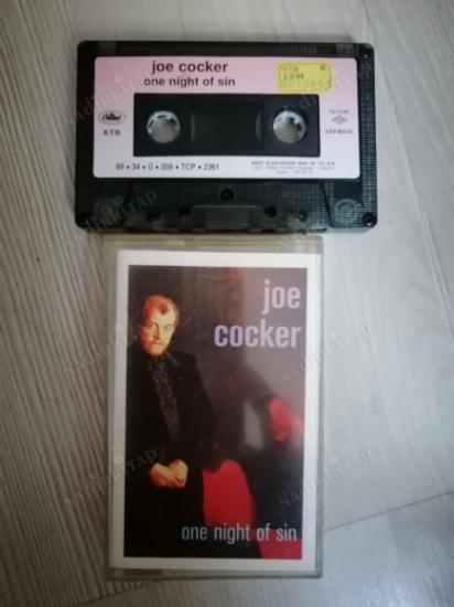 JOE COCKER  / ONE NIGHT OF SIN / KASET - TÜRKİYE 1989  BASIM (KAĞITLI)