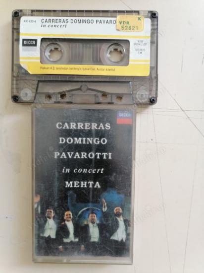 CARRERAS DOMINGO PAVAROTTI IN CONCERT-(KASET)-1990 KAĞITLI İLK BASIM
