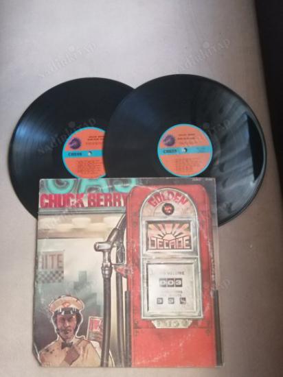 CHUCK BERRY GOLDEN DECADE VOL3 - 1974 USA BASIM 33 LÜK DOUBLE LP  PLAK