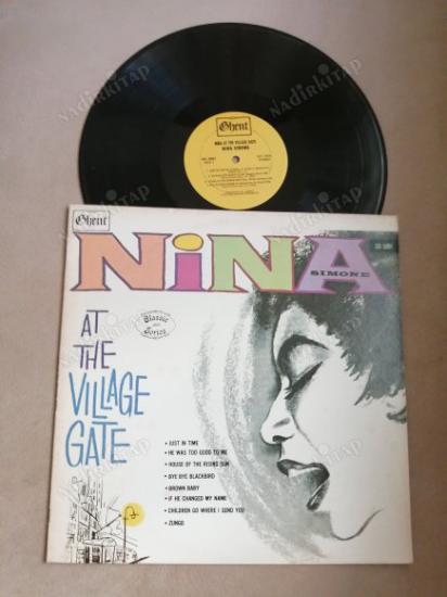 NINA SIMONE - AT THE VILLAGE GATE 1979 USA BASIM 33 LÜK LP  PLAK