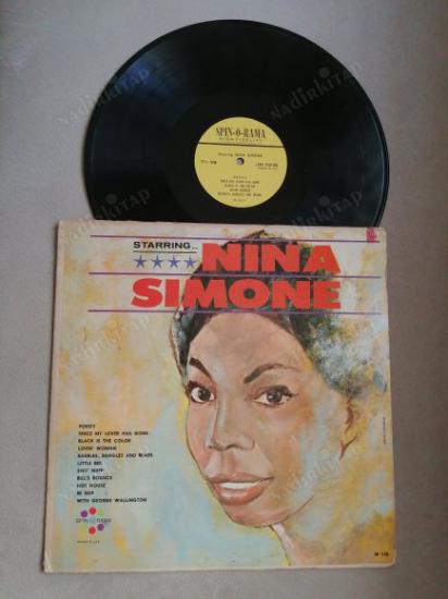 NINA SIMONE WITH GEORGE WALLINGTON - STARRING  1964 USA BASIM 33 LÜK LP  PLAK