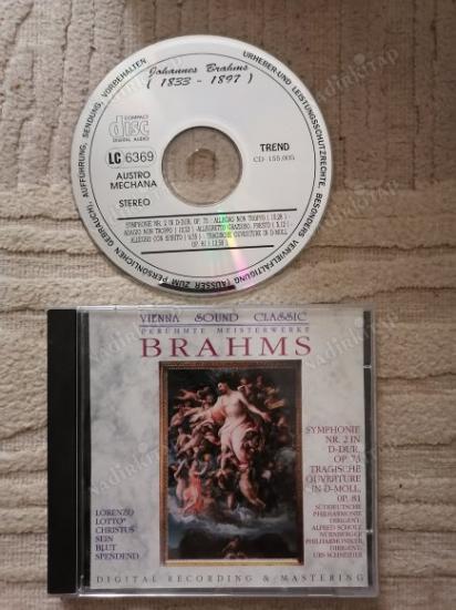 Johannes BRAHMS   / SYMPHONIE NR. 2 IN D-DUR  OP. 73 , TRAGISCHE OUVERTURE IN D MOLL OP. 81 / CD  ALBÜM   -ALMANYA  BASIM