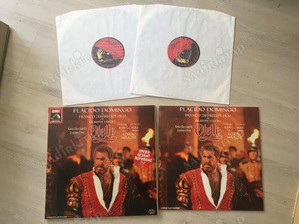 OTELLO- GIUSEPPE VERDI/ PLACIDO DOMINGO/ KATIA RICCIARELLI/ LORIN MAAZEL - 1986 ALMANYA BASKI 2XLP BOX SET PLAK