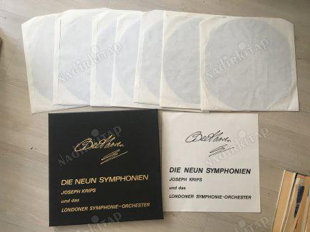 BEETHOVEN DIE NEUN SYMPHONIEN- JOSEPH KRIPS UND DAS LONDONER SYMPHONIE ORCHESTRA- 1966 ALMANYA BASKI 7XLP BOX SET PLAK