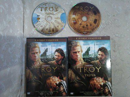 TROY ( TRUVA )  - 2 DİSKLİ VERSİYON -  156 DAKİKA TÜRKİYE BASIM -  DVD  FİLM