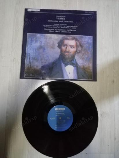 GIUSEPPE VERDI - SINFONIAS AND PRELUDES  - SİNGAPUR SENFONİ ORKESTRASI -  1984 HONGKONG BASIM   NADİR LP ALBÜM 33 LÜK PLAK