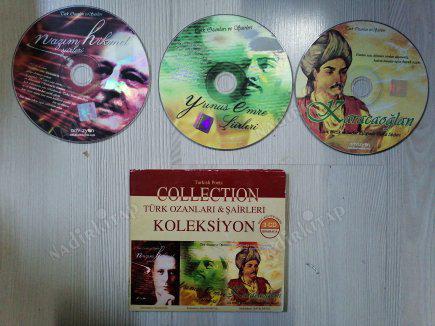TÜRK OZANLARI & ŞAİRLERİ KOLEKSİYON ( TURK POETS COLLECTION )  - NAZIM HİKMET  , YUNUS EMRE, KARACAOĞLAN - TÜRKİYE BASIM  3 CD LİK ALBÜM