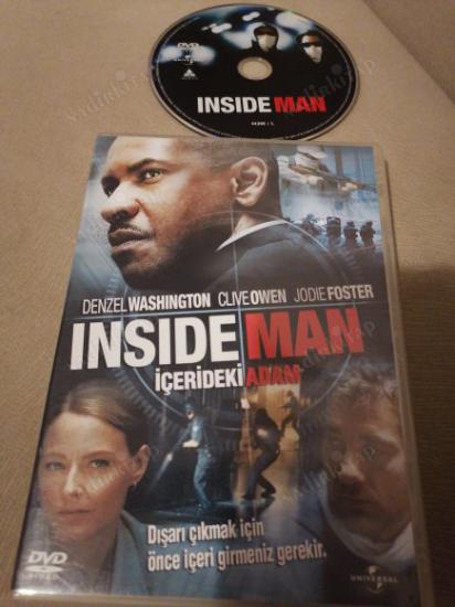 İÇERİDEKİ ADAM - (  INSIDE MAN )- Denzel Washington / Clive Owen /Jodie Foster -  DVD  Film -  123 DAKİKA   TÜRKİYE BASIM