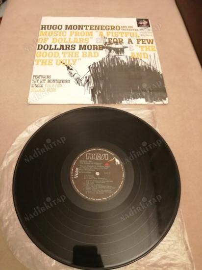HUGO MONTENEGRO - MUSIC FROM ’ A FISTFUL OF DOLLARS ’ ’ FOR A FEW DOLLARS MORE ’ ’ THE GOOD THE BAD AND THE UGLY’ NADİR 1968 KOLOMBİYA  BASIM LP ALBÜM