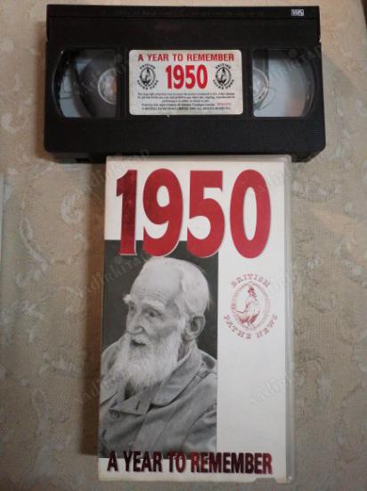 A YEAR TO REMEMBER 1950 - BRITISH PATHE NEWS -  VHS VİDEO FİLM - 60  DAKİKA - 1990  İNGİLTERE BASIM İNGİLİZCE