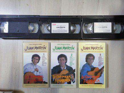 LEARN FLAMENCO GUITAR with JUAN MARTIN VOLUME 1-2-3 ( 6 LESSONS )  - VHS VİDEO - 3 KASETLİK EĞİTİM SETİ - 180 DAKİKA