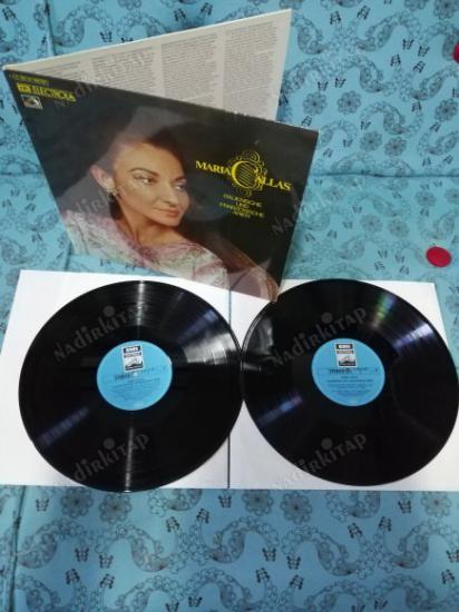 MARIA CALLAS - İTALYAN VE FRANSIZ OPERALARI  2 LP LİK ALBÜM - ALMANYA BASIM  - 2 X LP 33 LÜK PLAK