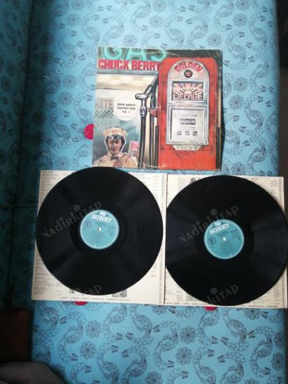 CHUCK BERRY GOLDEN DECADE VOL3 -  1974 USA BASIM 33 LÜK DOUBLE LP  PLAK