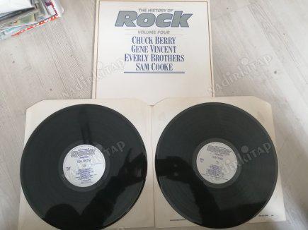 THE HISTORY OF ROCK - CHUCK BERRY /GENE VINCENT / EVERLY BROTHERS / SAM COOKE   1982 İNGİLTERE  BASIM DOUBLE ALBÜM - 33 LÜK DOUBLE LP PLAK