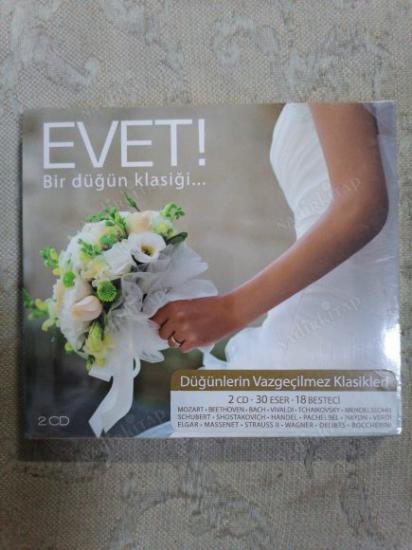 EVET! - BİR DÜĞÜN KLASİĞİ - 2 CD / 30 ESER 18 BESTECİ   - 2015  TÜRKİYE  BASIM CD ALBÜM - AÇILMAMIŞ AMBALAJINDA
