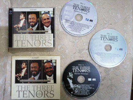 THE THREE TENORS ( PAVAROTTI CARRERAS DOMINGO )  - 3 CD LİK NADİR 2006 USA   BASIM CD SET