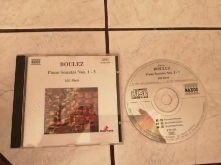 İDİL BİRET- BOULEZ - Piano Sonatas Nos. 1 - 3 - 1995 ALMANYA  BASIM CD ALBÜM