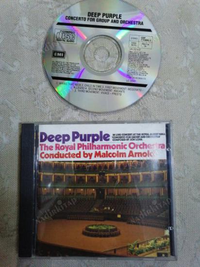 DEEP PURPLE - The Royal Philharmonic Orchestra Conducted By Malcolm Arnold ‎– 1990 İNGİLTERE  BASIM CD ALBÜM
