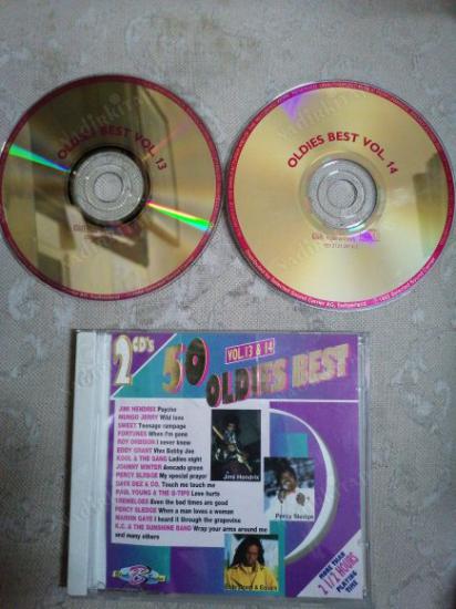 50 OLDIES BEST  VOL 13 & 14  ( 2 CD )  - DOUBLE CD ALBUM 1995 ÇEKOSLAVAKYA   BASIM
