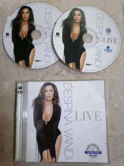 DESPINA VANDI - LIVE ( 47 GREEK HITS ) - ( 2 CD ) - 2003 TÜRKİYE   BASIM DOUBLE CD ALBÜM