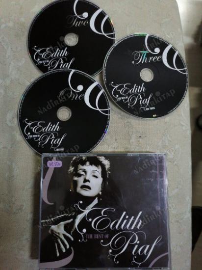 EDITH PIAF - THE BEST OF - 3 CD ( 3 SAAT 46 DAKİKA )  ( CD 1:1946-51 CD 2: 1951-59 CD 3: 1960-63)  - 2008 AVRUPA  BASIM 3 CD ALBÜM