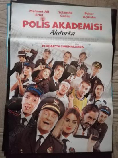 POLİS AKADEMİSİ ALATURKA - MEHMET ALİ ERBİL - PEKER AÇIKALIN - 70X100 CM EBATLARINDA  FİLM AFİŞİ