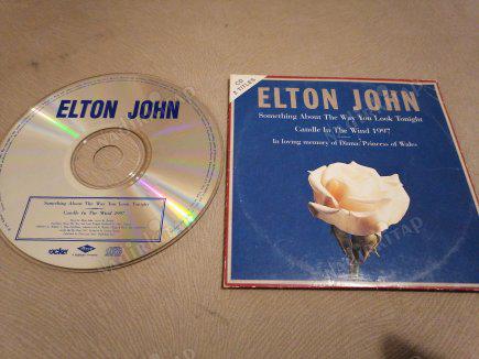 ELTON JOHN - SOMETHING ABOUT THE WAY YOU LOOK TONIGHT / CANDLE IN THE WIND - 1997 AVRUPA BASIM SINGLE CD