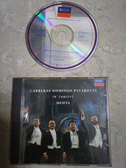 CARRERAS/DOMINGO/PAVAROTTI IN CONCERT - 1990 ROMA KONSERİ- 1990 ALMANYA BASIM CD  ALBÜM
