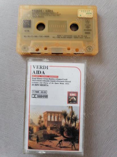 VERDI - AIDA - ( CONDUCTOR : ZUBIN MEHTA - HIGHLIGHTS / EXTRAITS / QUERSCHNITT )  1992 TÜRKİYE BASIM KASET ALBÜM