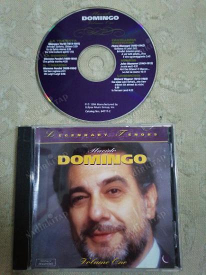 PLACIDO DOMINGO - LEGENDARY TENORS  VOLUME ONE  - 1994 KANADA BASIM ALBÜM CD