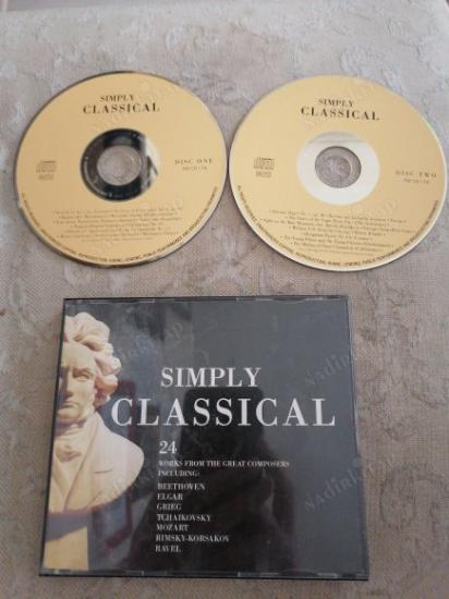 SIMPLY CLASSICAL - 24 WORKS FROM THE GREAT COMPOSERS )  - 2 CD - BRITISH AIRWAYS PROMOSYONU  NADİR DOUBLE  CD ALBÜM