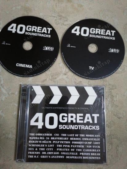 50 GREAT SOUNDTRACKS ( ULTIMATE EXPERIENCE FROM TV & CINEMA ) 2 CD LİK SET - 2008 TÜRKİYE BASIM  DOUBLE CD ALBÜM