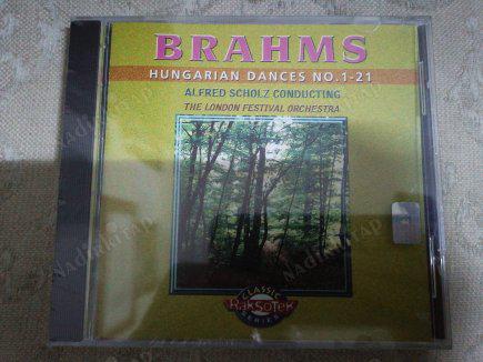 BRAHMS - HUNGARIAN DANCES NO.1-21 ( ALFRED SCHOLZ / LONDON FESTIVAL ORCHESTRA ) -  TÜRKİYE BASIM  CD ALBÜM - AÇILMAMIŞ AMBALAJINDA