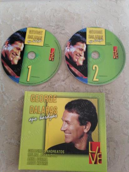 GEORGE DALARAS - APO KARDYAS LIVE ( GERASIMOS ANDREATOS / MELINA ASLANIDOU / ANNA BURMA / ARETI KETIME - 2 CD  TÜRKİYE BASIM  DOUBLE CD ALBÜM