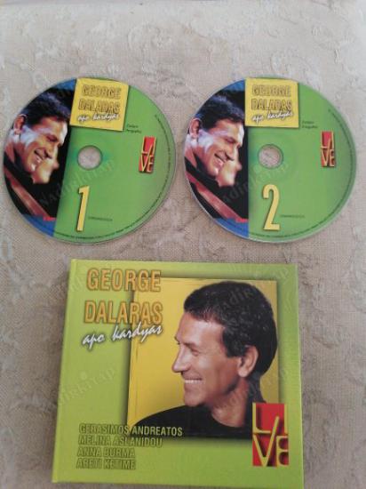GEORGE DALARAS - APO KARDYAS LIVE ( GERASIMOS ANDREATOS / MELINA ASLANIDOU / ANNA BURMA / ARETI KETIME - 2 CD  TÜRKİYE BASIM  DOUBLE CD ALBÜM
