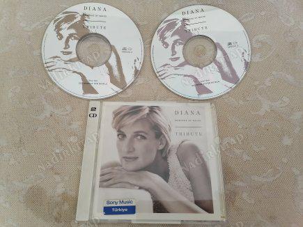 DIANA / PRINCESS OF WALES * TRIBUTE - 2 CD - 1997 AVRUPA BASIM DOUBLE CD  ALBÜM