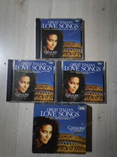 GREAT ITALIAN LOVE SONGS - 1998 HOLLANDA  BASIM  3 CD LİK BOX SET ( ÖZEL KUTUSUNDA )