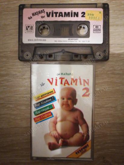 VİTAMİN 2 - YOK HAŞHAŞ VAR VİTAMİN  - 1991 TÜRKİYE BASIM   *KASET*