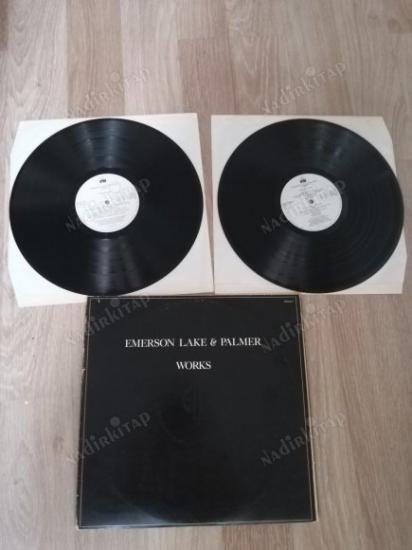 EMERSON LAKE & PALMER  - 2 LP - 1977 ALMANYA  BASIM ALBÜM - DOUBLE 33 LÜK LP  PLAK