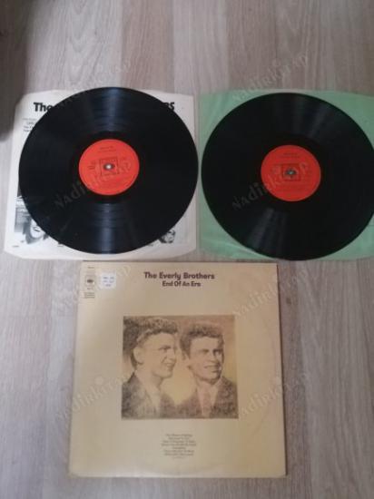 THE EVERLY BROTHERS - END OF AN ERA - 2 LP -  1971 İNGİLTERE   BASIM DOUBLE LP ALBÜM