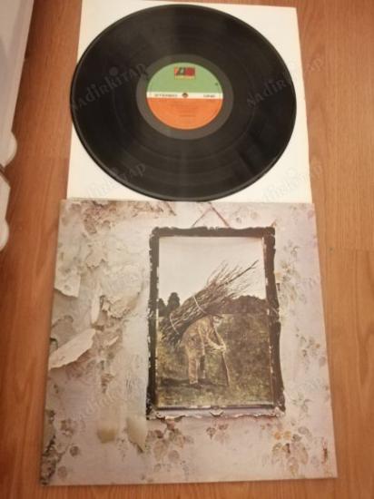 LED ZEPPELIN - LED ZEPPELIN IV - 1971 İNGİLTERE BASIM - 33 LÜK ALBÜM LP PLAK ( STAIRWAY TO HEAVEN BU ALBÜMDE )