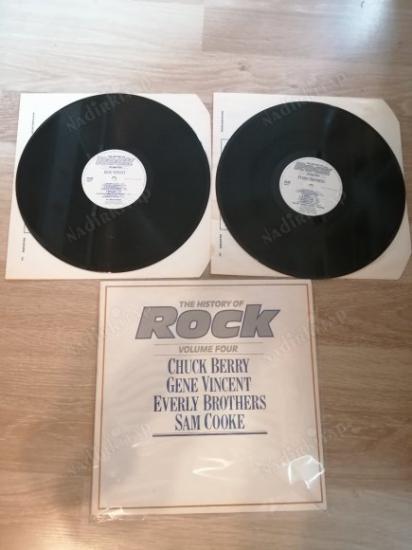 THE HISTORY OF ROCK VOL4 - CHUCK BERRY - GENE VINCENT - EVERLY BROTHERS - SAM COOKE - 1982 İNGİLTERE BASIM DOUBLE LP - 33 LÜK LP PLAK