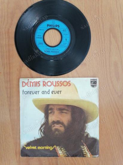 DEMIS ROUSSOS -  FOREVER AND EVER - 1973 FRANSA BASIM 45 LİK PLAK