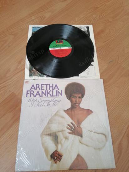 ARETHA FRANKLIN - WITH EVERYTHING I FEEL IN ME   - 1974 USA  BASIM  33 LÜK LP  PLAK