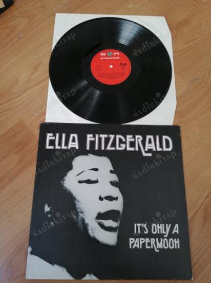 ELLA FITZGERALD - IT’S ONLY A PAPERMOON - 1975 ALMANYA  BASIM  NADİR 33 LÜK LP  PLAK