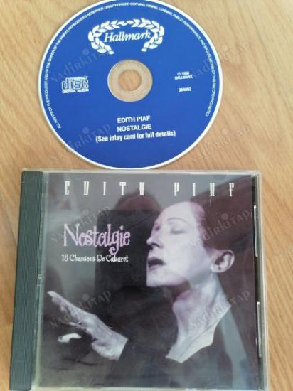 EDITH PIAF - NOSTALGIE / 18 Chansons De Cabaret - 1999 İNGİLTERE BASIM CD ALBÜM
